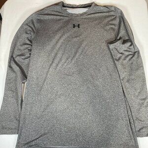 Under Armour ColdGear Armour Fitted Crew 1310989 XXL Polyester Blend Gray